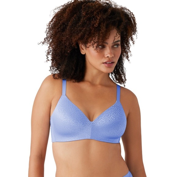 Wacoal Womens Bra Size 40DDD Blue 853303 Back Appeal Wireless‎ Full Coverage Bra - Picture 1 of 7
